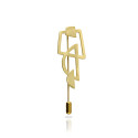 Bau Gold Plated Brooch