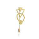 Bau Gold Plated Brooch