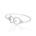 Bau Silver Plated Clic Bracelet