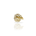Anillo Cuadrado al Cuadrado 3 baño Oro