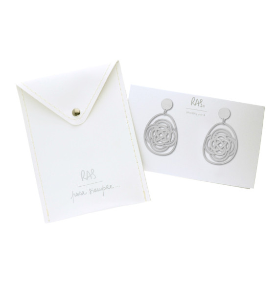 Pendiente Infinito baño Plata