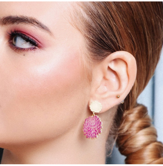 Boucles d'oreilles Métope Dorées Brisna