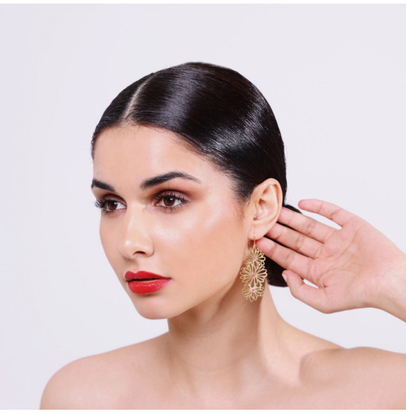 Náyade gold plated long Earring