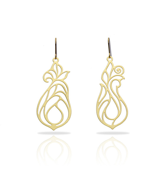 Boucles d'oreilles Dorées Ondine
