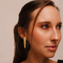 Pendientes K-Too Much Nova Plus Negro baño Oro