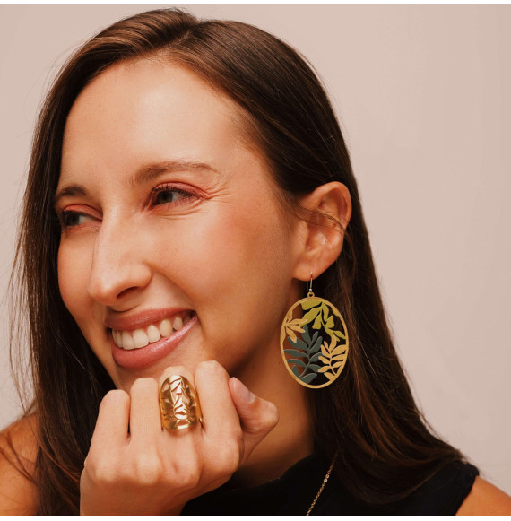 Boucles d'oreilles Grandes Dorées Orabella