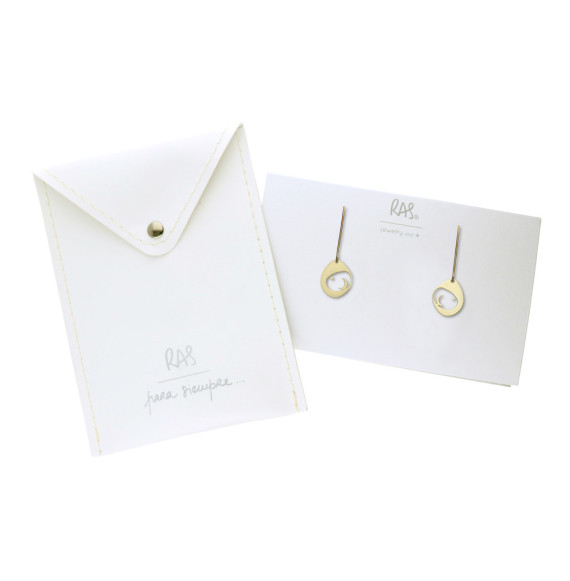 Boucles d'oreilles Dorées Minima Ora Luna