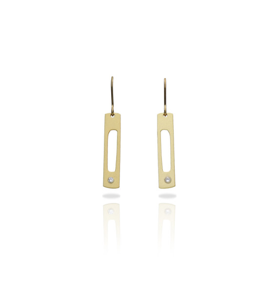 Boucles d'oreilles Dorées Minima Stela