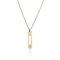 Minima Stela Gold Plated Short Pendant