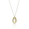 Orbit Gold Plated Short Pendant