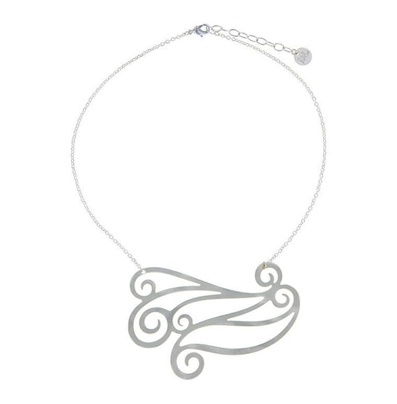 Plastron plaqué argente Brisa