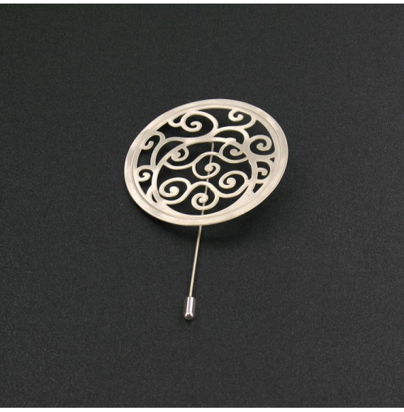 Bucle Silver Plated Brooch