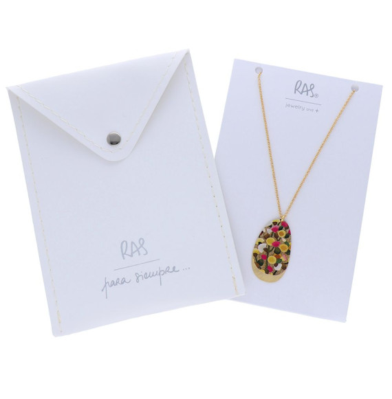 Collier court Dorée Mimosa