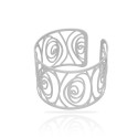 Brazalete Moon Love baño Plata