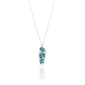Collier court plaqué argente Jana