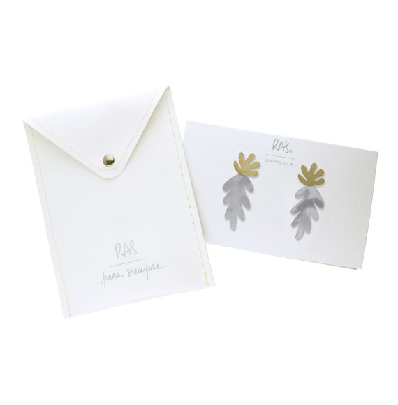 Boucles d'oreilles Grandes Dorées + Argentées Lucía