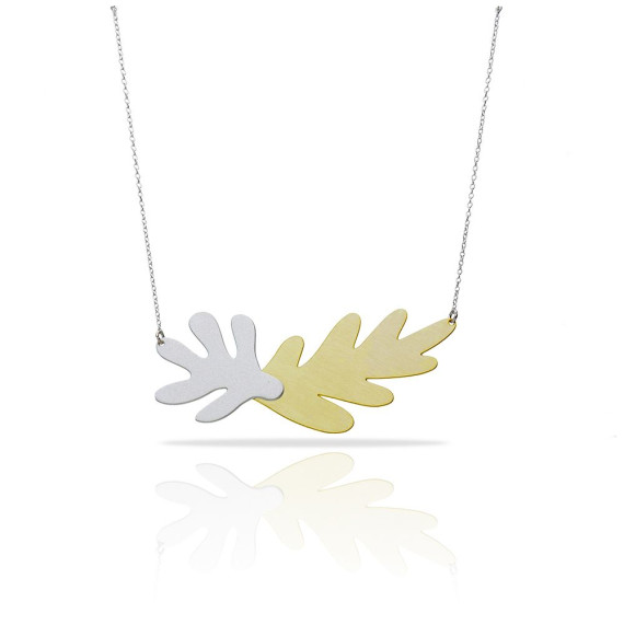 Plastron Argentée + Dorée Lucía